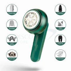 Premium Electric Rechargeable Lint Remover - Sweaters, Shaals, Furniture Se Fuzz Balls Hataiye (Kapdon Ko Naya Banayein!)